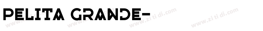 Pelita Grande字体转换
